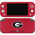 University of Georgia Logo Red Nintendo Switch Lite Skin